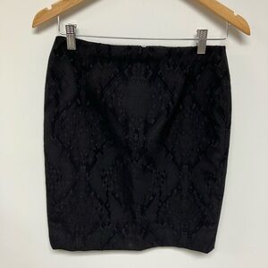 Tahari, tone on tone, black skirt, 2P